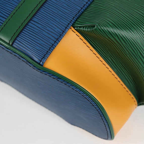 LOUIS VUITTON Epi Christopher PM Backpack Tricolor Blue Red M55565 Auth 122883M