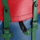 LOUIS VUITTON Epi Christopher PM Backpack Tricolor Blue Red M55565 Auth 122883M-20