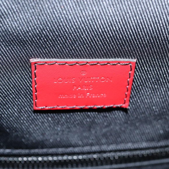 LOUIS VUITTON Epi Christopher PM Backpack Tricolor Blue Red M55565 Auth 122883M