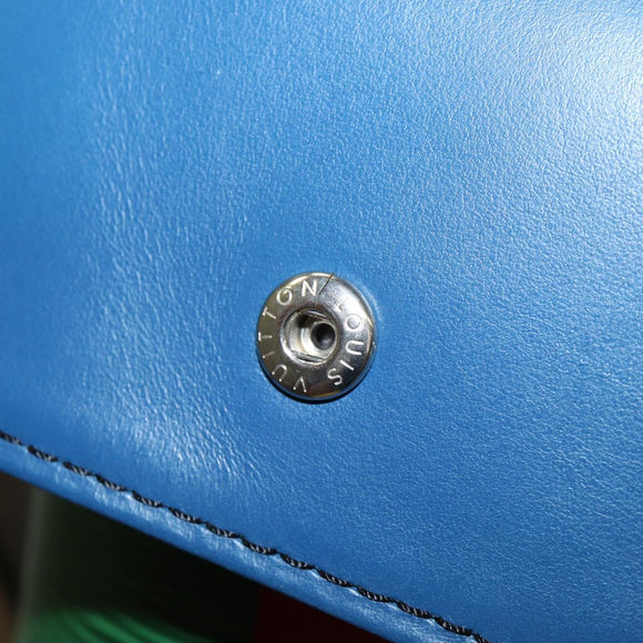 LOUIS VUITTON Epi Christopher PM Backpack Tricolor Blue Red M55565 Auth 122883M