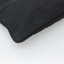 FENDI Zucca Canvas Tote Bag Nylon Black Silver Auth 122900-14