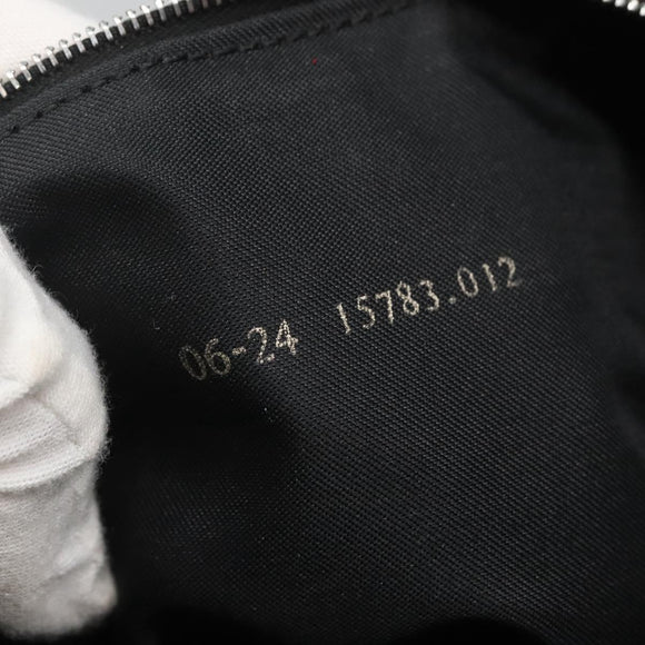 FENDI Zucca Canvas Tote Bag Nylon Black Silver Auth 122900