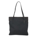 FENDI Zucca Canvas Tote Bag Nylon Black Silver Auth 122900-2