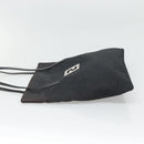 FENDI Zucca Canvas Tote Bag Nylon Black Silver Auth 122900-3