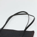 FENDI Zucca Canvas Tote Bag Nylon Black Silver Auth 122900-8