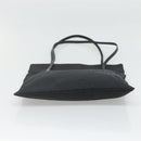 FENDI Zucca Canvas Tote Bag Nylon Black Silver Auth 122900-5