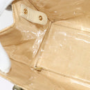 CHANEL Camelia Chain Tote Bag Straw Beige CC Auth 122907-18