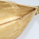 CHANEL Camelia Chain Tote Bag Straw Beige CC Auth 122907-23