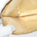 CHANEL Camelia Chain Tote Bag Straw Beige CC Auth 122907-23