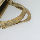 CHANEL Camelia Chain Tote Bag Straw Beige CC Auth 122907-7