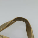 CHANEL Camelia Chain Tote Bag Straw Beige CC Auth 122907-8