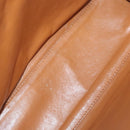 CHANEL Shoulder Bag Caviar Skin Brown Gold CC Auth 122913-10