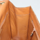 CHANEL Shoulder Bag Caviar Skin Brown Gold CC Auth 122913-22