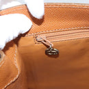 CHANEL Shoulder Bag Caviar Skin Brown Gold CC Auth 122913-25