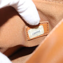 CHANEL Shoulder Bag Caviar Skin Brown Gold CC Auth 122913-12