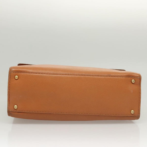 CHANEL Shoulder Bag Caviar Skin Brown Gold CC Auth 122913