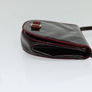 Salvatore Ferragamo Vala Shoulder Bag Patent leather Bordeaux Gold Auth 122920-4