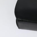 Salvatore Ferragamo Chain Shoulder Bag Leather Black Gold Auth 122921-15