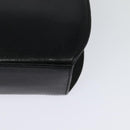 Salvatore Ferragamo Chain Shoulder Bag Leather Black Gold Auth 122921-16