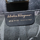 Salvatore Ferragamo Chain Shoulder Bag Leather Black Gold Auth 122921-12