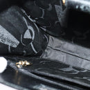 Salvatore Ferragamo Chain Shoulder Bag Leather Black Gold Auth 122921-18