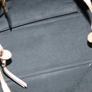 Miu Miu Tote Bag Leather 2way Beige Gold Auth 122923-10