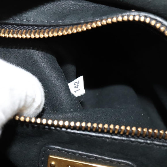 Miu Miu Tote Bag Leather 2way Beige Gold Auth 122923