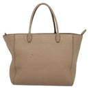 Miu Miu Tote Bag Leather 2way Beige Gold Auth 122923-2
