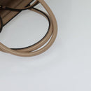 Miu Miu Tote Bag Leather 2way Beige Gold Auth 122923-7
