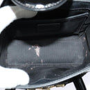 VERSACE Hand Bag Patent leather 2way Black Gold Auth 122926-11