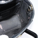 VERSACE Hand Bag Patent leather 2way Black Gold Auth 122926-19