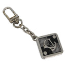 LOUIS VUITTON Porte Cles 1904 Box Charm metal Silver M65988 LV Auth 122935-1
