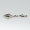 LOUIS VUITTON Porte Cles 1904 Box Charm metal Silver M65988 LV Auth 122935-7