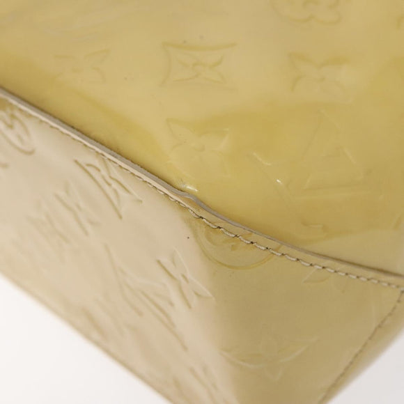 LOUIS VUITTON Monogram Vernis Reade PM Hand Bag Beige M91334 LV Auth 122936