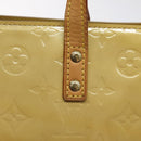 LOUIS VUITTON Monogram Vernis Reade PM Hand Bag Beige M91334 LV Auth 122936-10