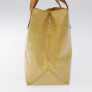 LOUIS VUITTON Monogram Vernis Reade PM Hand Bag Beige M91334 LV Auth 122936-3