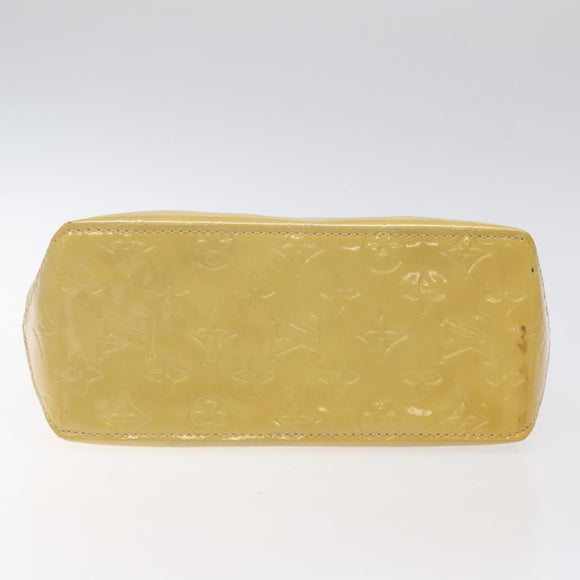 LOUIS VUITTON Monogram Vernis Reade PM Hand Bag Beige M91334 LV Auth 122936