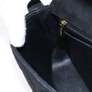 CHANEL Matelasse Shoulder Bag Suede Black Gold CC Auth 122942-20