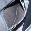 CHANEL Matelasse Shoulder Bag Suede Black Gold CC Auth 122942-22