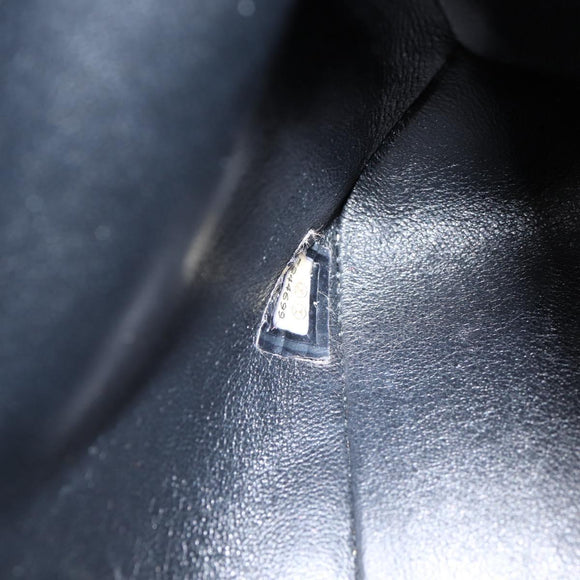 CHANEL Matelasse Shoulder Bag Suede Black Gold CC Auth 122942