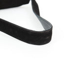 CHANEL Matelasse Shoulder Bag Suede Black Gold CC Auth 122942-8