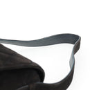 CHANEL Matelasse Shoulder Bag Suede Black Gold CC Auth 122942-9