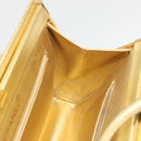 CHANEL Matelasse Hand Bag Lamb Skin Gold Tone CC Auth 122943-17