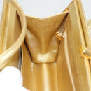 CHANEL Matelasse Hand Bag Lamb Skin Gold Tone CC Auth 122943-18