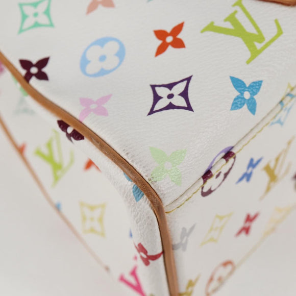 LOUIS VUITTON Monogram Multicolor Aurelia MM Tote Bag White M40094 Auth 122956M