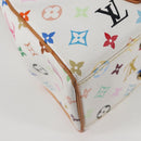LOUIS VUITTON Monogram Multicolor Aurelia MM Tote Bag White M40094 Auth 122956M-18