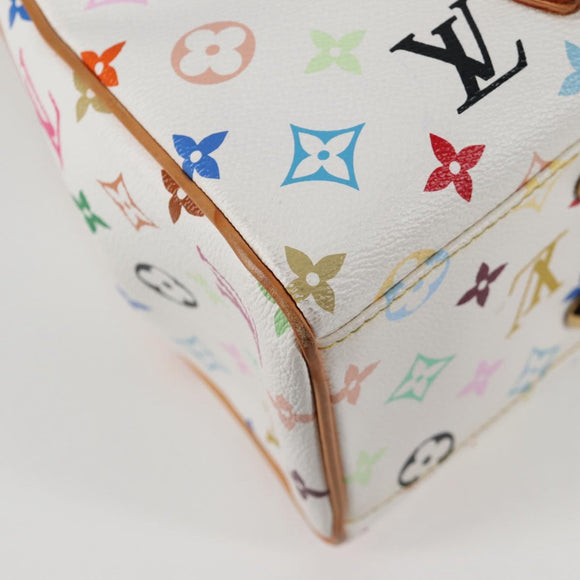 LOUIS VUITTON Monogram Multicolor Aurelia MM Tote Bag White M40094 Auth 122956M