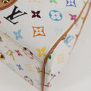 LOUIS VUITTON Monogram Multicolor Aurelia MM Tote Bag White M40094 Auth 122956M-19