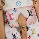 LOUIS VUITTON Monogram Multicolor Aurelia MM Tote Bag White M40094 Auth 122956M-20
