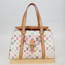 LOUIS VUITTON Monogram Multicolor Aurelia MM Tote Bag White M40094 Auth 122956M-12